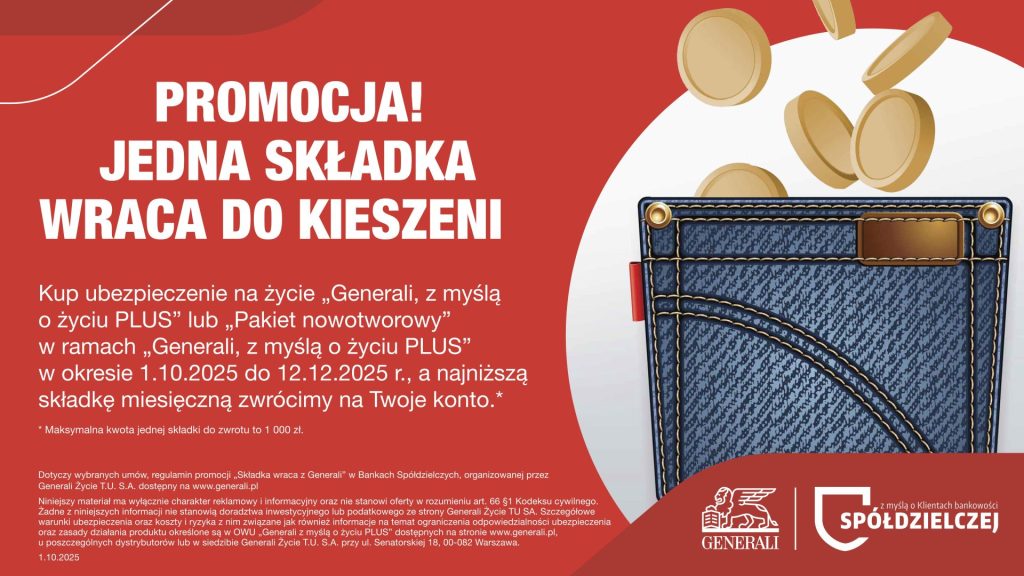 generali zwrot składki - promocja